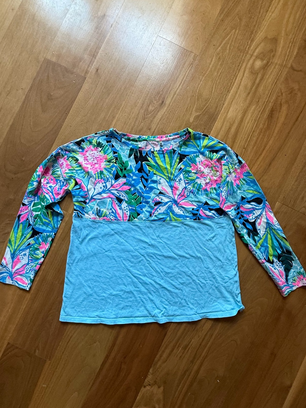 Lilly Pulitzer Girls' Multicolor Long-Sleeve Top, size XL (12-14)